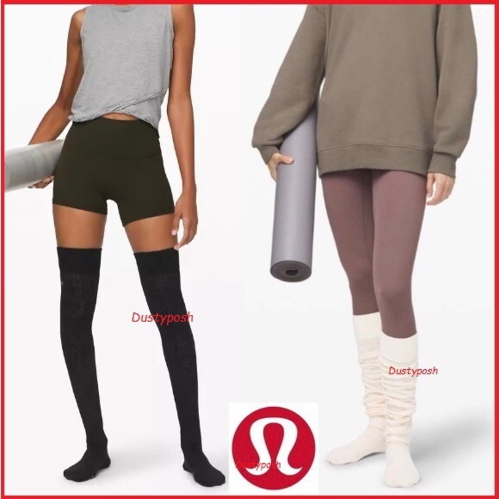 Lululemon Savasana Over The Knee Socks Thigh High Yoga Long Boot